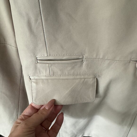 Bod & Christensen - SINGLE‑BREASTED LEATHER BLAZER - Picture 4 of 15